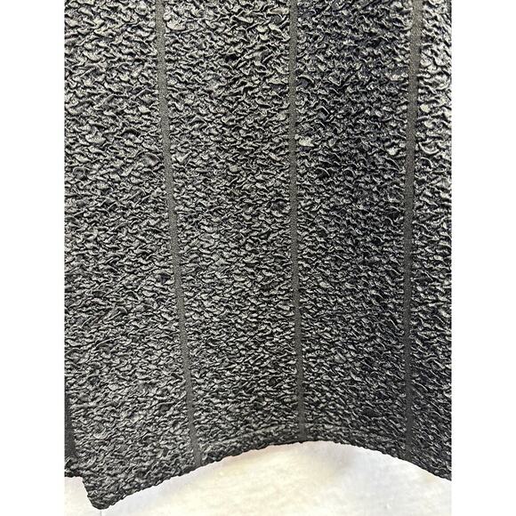 Chico's Black Stretch Shiny Lightweight Cardigan Open Front Size 1 - Picture 5 of 8